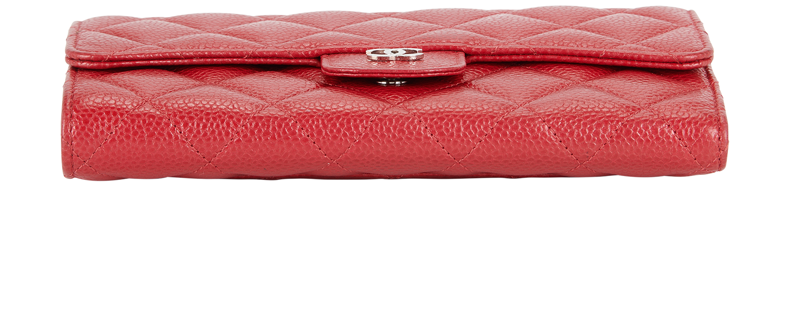 Chanel Classic Flap Wallet, &pound;695, Accessories, Red, Leather, Top view